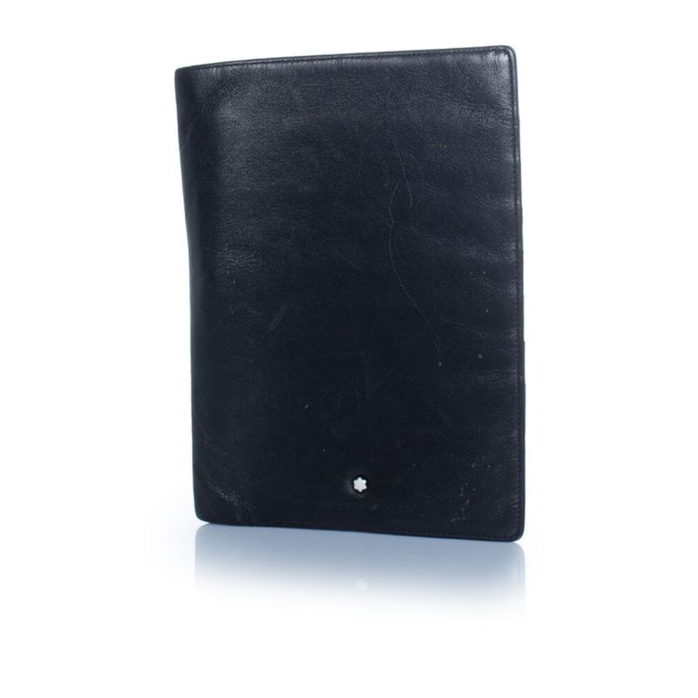 Montblanc, leather wallet with pen